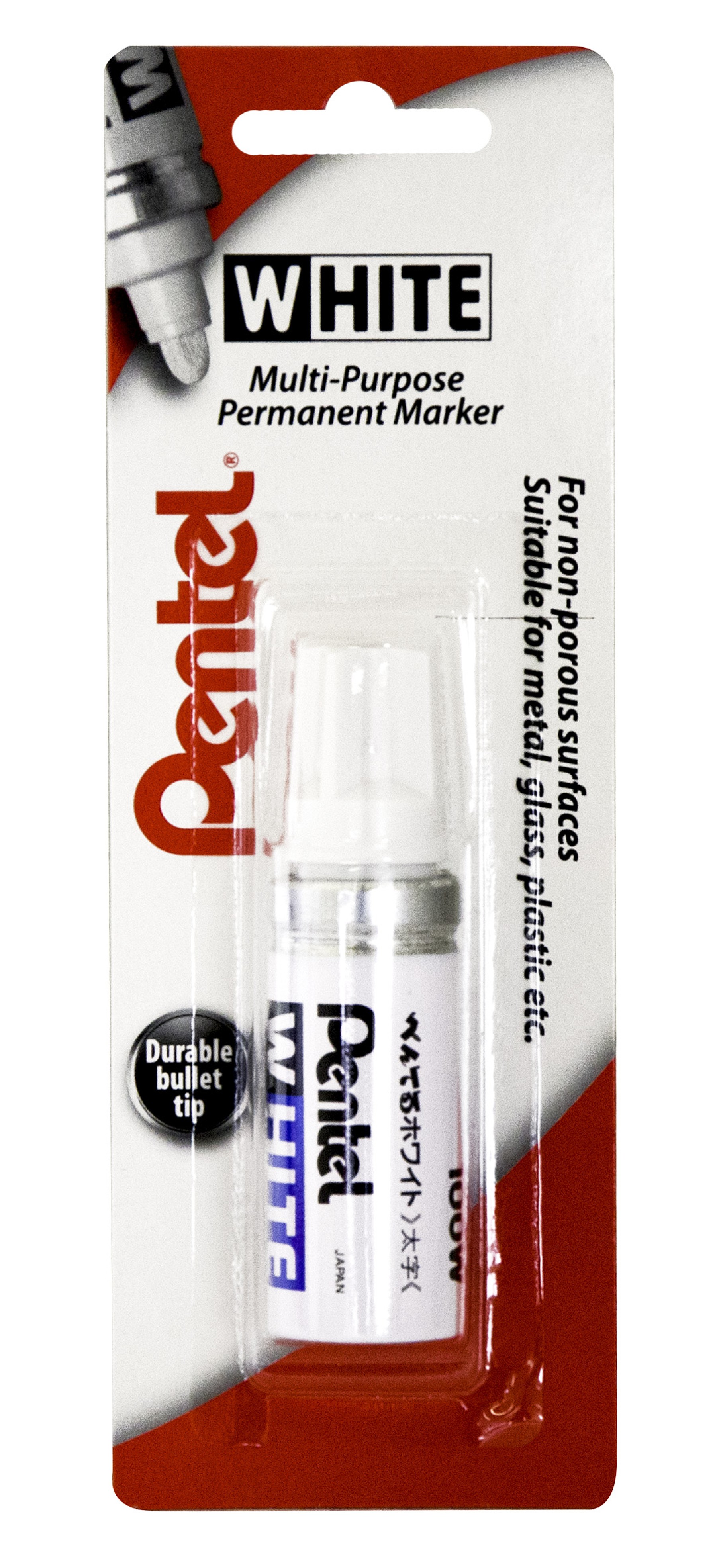 WHITE MARKER BROAD BULLET PACK OF 12